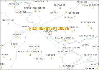 map of Kazanskoye Vtoroye