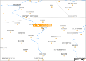 map of Kazarinova