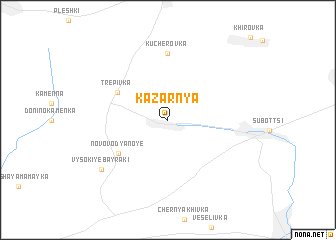 map of Kazarnya