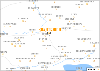 map of Kazatchina