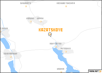 map of Kazatskoye