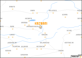 map of Kazbari
