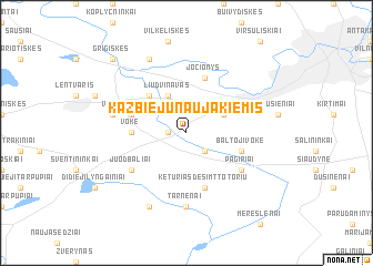 map of Kazbiejų Naujakiemis