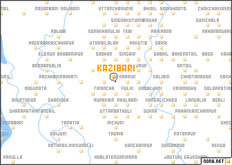 map of Kāzibāri