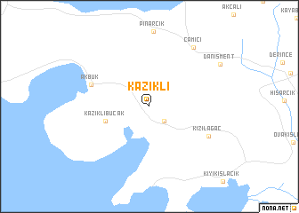 map of Kazıklı
