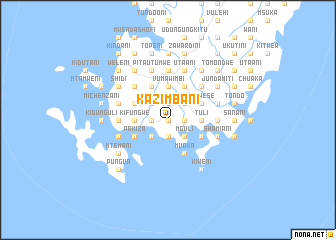 map of Kazimbani