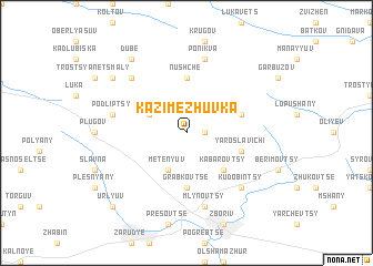 map of Kazimezhuvka