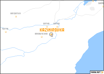 map of Kazimirovka