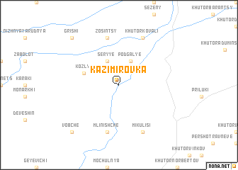 map of Kazimirovka