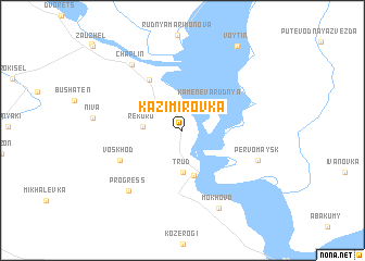 map of Kazimirovka