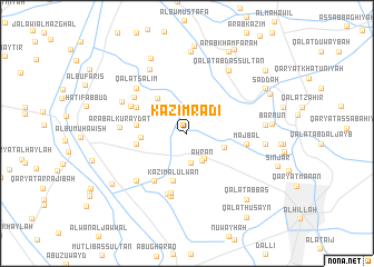 map of Kāz̧im Rāḑī