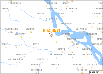 map of Kazingyi