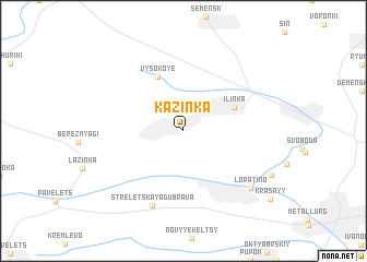 map of Kazinka