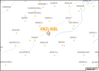 map of Kazlıgöl