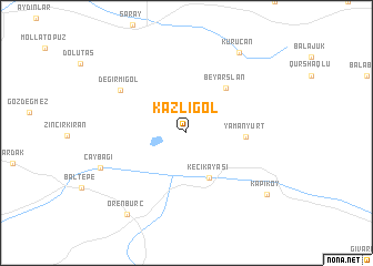 map of Kazlıgöl