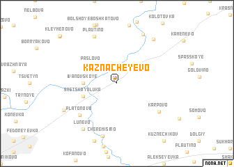 map of Kaznacheyevo