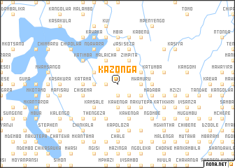 map of Kazonga