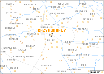 map of Kazykurdaly