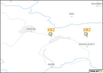 map of Kaz