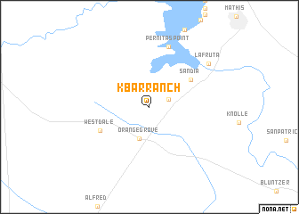 map of K-Bar Ranch