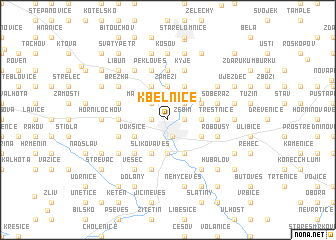 map of Kbelnice