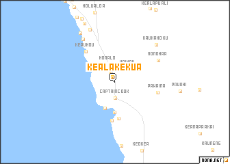 map of Kealakekua