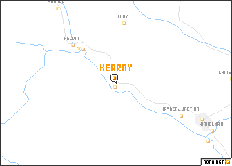 map of Kearny