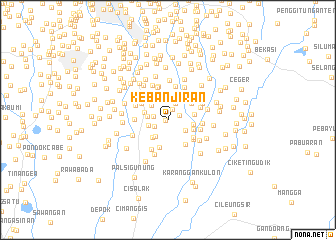 map of Kebanjiran