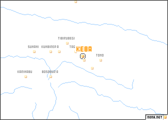 map of Keba