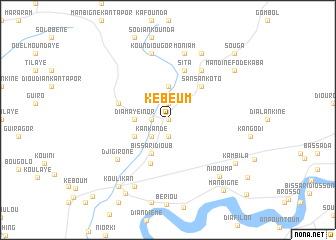 map of Kebeum