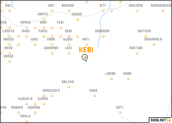 map of Kébi