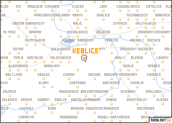 map of Keblice