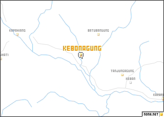 map of Kebon-agung