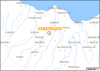map of Kebonagung