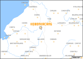 map of Kebonkacang
