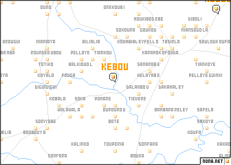 map of Kebou