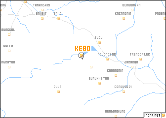 map of Kebo