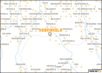 map of Kebrīā Kolā