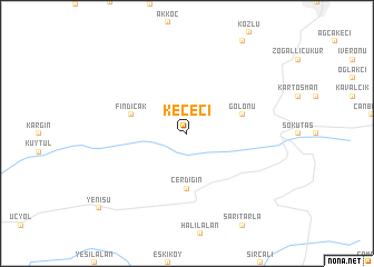 map of Keçeci