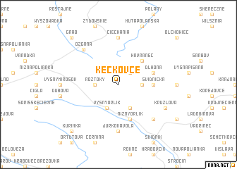 map of Kečkovce