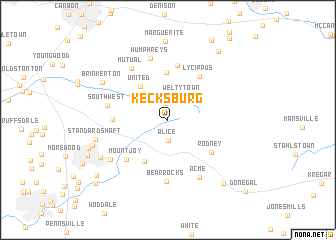 map of Kecksburg