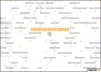 map of Kédange-sur-Canner