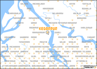 map of Kedārpur