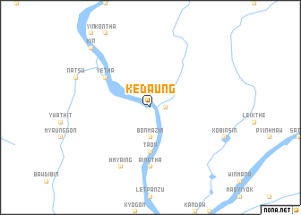 map of Kèdaung