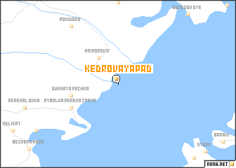 map of Kedrovaya Pad\
