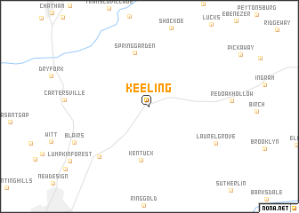 map of Keeling