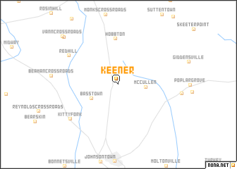 map of Keener