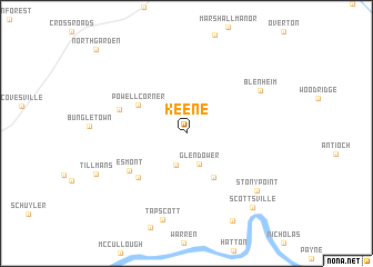 map of Keene