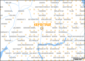 map of Kefāitpur