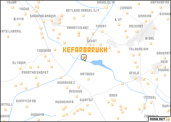 map of Kefar Barukh